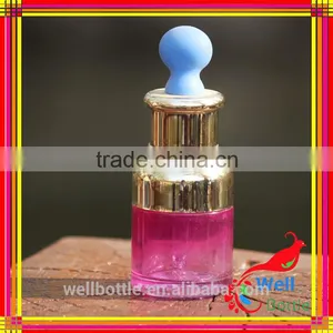 20ml Slant Shoulder Glass Liquid Foundation Bottles With Shiny Silver Lotion Pump thumbnail-3
