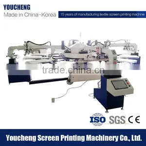 Youcheng 4 Colors Full Automatic Rotary Textile Screen Printing Machine for Sale thumbnail-1