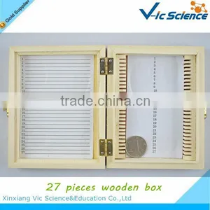 Differnt Kinds of Prepared Microscope Slides Pine Wood Box thumbnail-1
