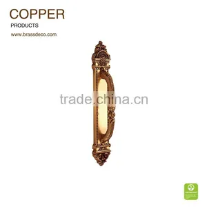 Hotel Entrance Door HK598 RG Copper Door Luxurious Handle thumbnail-1