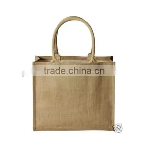 Fashion Natural Burlap Jute Tote Gift Bag thumbnail-1