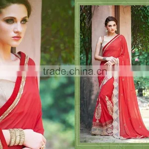 Back Drop Designer Sarees thumbnail-3