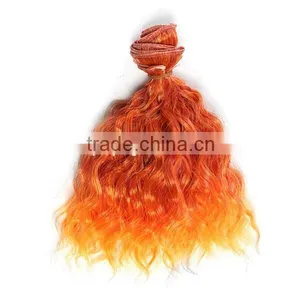 Colorful Synthetic Curly Hair Piece for BJD Doll Wig thumbnail-5