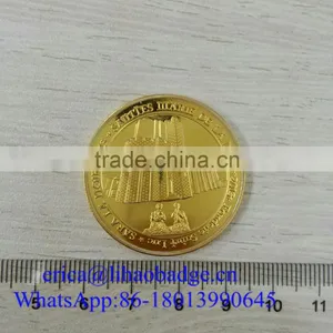 Gold Plating Embossed Double Side Custom Metal Coin thumbnail-1