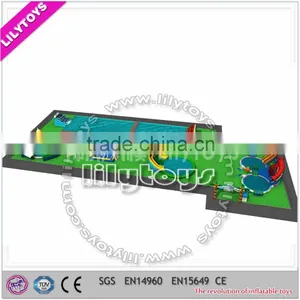 Luxury Crazy Inflatable Water Park/lake Beautiful Park/ Inflatable Mobile Park for Commercial thumbnail-1
