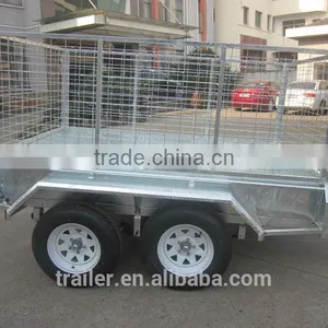 High Quality Hot Dipped Galvanized Heavy Duty 8x5ft Tandem Fully Welded Trailer thumbnail-3