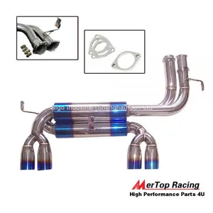 Mertop Titanium STAINLESS STEEL DUAL BACK EXHAUST SYSTEM 2.75