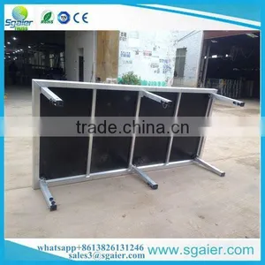 1.22m by 2.44m Portable Simple Stage With 6 Square Legs thumbnail-3