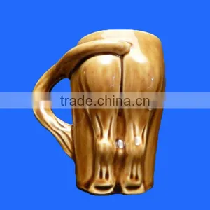 Custom Animal Shape Ceramic Donkey Ass Coffee Mugs thumbnail-1