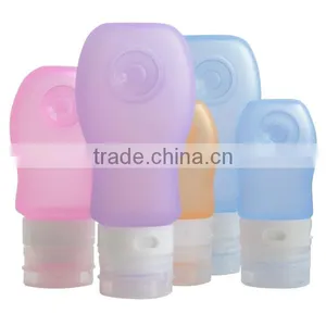 Portable Soft Silicone Travel Bottles Set Refillable Travel Tubes New thumbnail-1