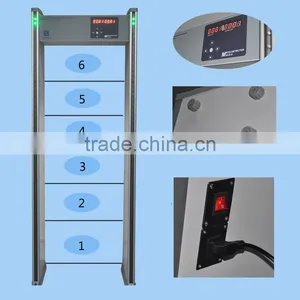 2016 Best Fashion Walk Through Metal Detector Gate With 6 Zones.cheap Walk Through Metal Detector thumbnail-2