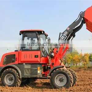 ER10 Everun Mini Farm Front Loader With Wooden Forks/ Drum Folder/ Cutter Head thumbnail-5