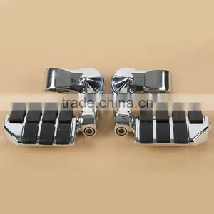 Chrome 360 Degree Adjustable Highway Footpeg Footrests For 32mm thumbnail-6