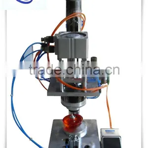 JF Series Pneumatic Semi Automatic Perfume Glass Bottle Cap Closing Machine thumbnail-1