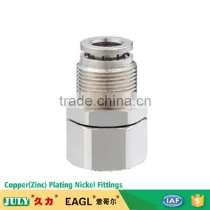 JULY Manufactory Wholesale BSPT NPT Thread Brass Extension Nipple Fittings thumbnail-1