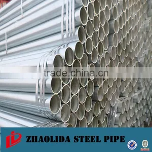 Round Hot Dipped Galvanized Steel Pipe OD: 1/2"-12" thumbnail-1