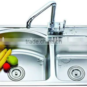 2013 Hotsale Stainless Steel Double Bowl Sink thumbnail-1