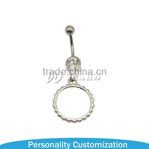 Cheap Unique Cute Sublimation Hypoallergenic Nickel Free Pregnancy Dangle Hanging Belly Button Rings thumbnail-2