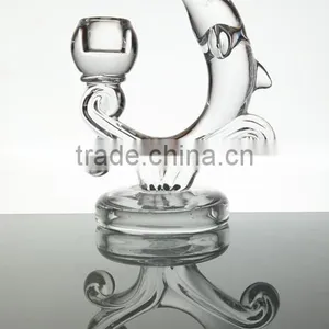 Glass Candle Holder Animal Dolphin Shape,glass Candle Holder thumbnail-1