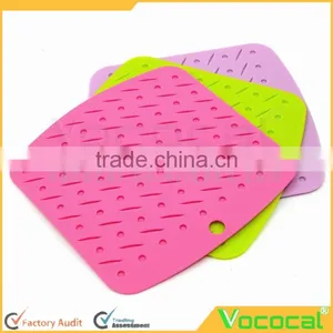 Small Smooth Angle Square Silicone Placemat Cup Mat Coaster Place Mat thumbnail-1