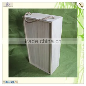 Оптовая продажа самых новых деревянных винных коробок с скользящей крышкой и современной упаковкой thumbnail-1