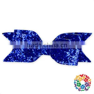 New Style Silver Sequin Hair Bow Clips for Baby Girl thumbnail-4