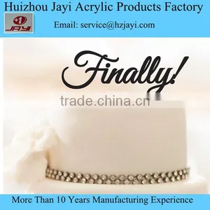 China Factory Acrylic Lucite Wedding Cake Topper Wholesale thumbnail-1
