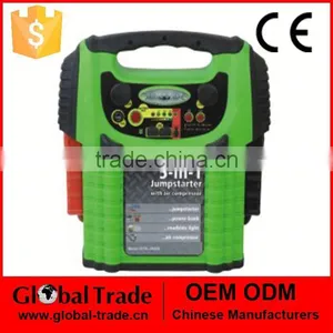 163555 5 in 1 100PSI Air Compressor 8 LED Work Light 2xDC 5V 500 MA USB Socket Output Jump Starter thumbnail-1