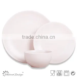 Hot Sale Pink Glazed Crockery Dinner Set thumbnail-1