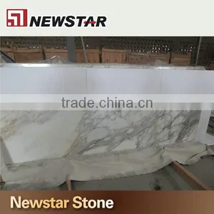 Engineered Stone Quartz Calacatta White Stone Countertop for Kitchen and Bathroom thumbnail-1