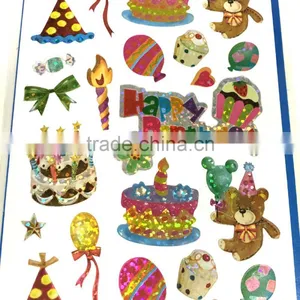 Celebration Laser Sticker, Birthday Laser Sticker, Birthday Sticker for Kids thumbnail-3