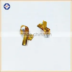 Gold Metallic Plastic Coated Twist Tie Wire for Bread Bag Clip thumbnail-1