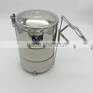 Factory Three Layers Container for Food With Dividers/lunch Box Tiffin Carrier/stainless Steel Tiffin thumbnail-3