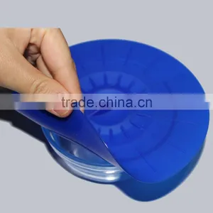 FDA Approved 4 Pack Set Silicone Glass Bowl Cover thumbnail-1