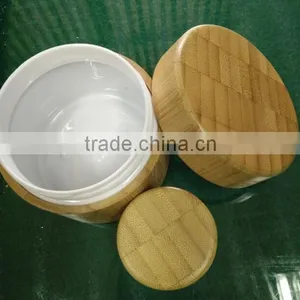 Laser Engraved Bamboo Cream Jar thumbnail-3
