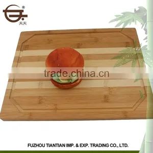 Direct Square Kitchen Organic Vegetable and Fruit Bamboo Cutting Board Wholesale thumbnail-1