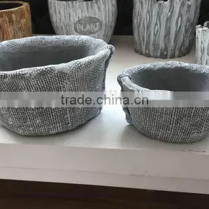 Round Cement Flower Pot for Decorative thumbnail-6