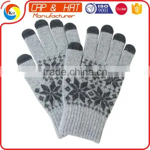 Hight Quality New Gift Touch Screen Glove Smart Touch Gloves Customized Knitted Winter Touch Screen Glove thumbnail-5