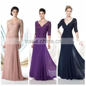 4 Color Lace Chiffon Cocktail Evening Sexy Lady Night Dress thumbnail-1