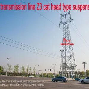 MEGATRO 220KV Transmission Line Z3 Cat Head Type Suspension Tower thumbnail-1