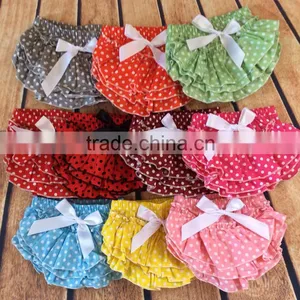 Baby Girl Cotton Bloomers Ruffles Diaper Cover Multicolor Options Wholesale China Factory thumbnail-2