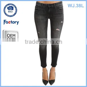 Fancy Female Jeans, Custom Ladies Jeans Kurta ,wholesale Import Jeans thumbnail-1