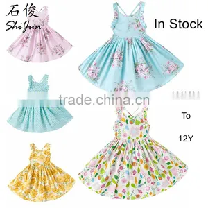 ShiJ Kids Girls Dress Floral Wholesale Children's Boutique Clothing thumbnail-1