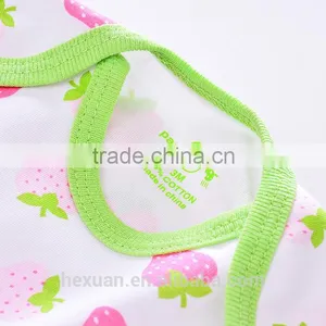 OEM Factory or 8 Groups Stocked Designs100% Cotton Summer Custom Printed 100% Cotton Baby Romper thumbnail-4