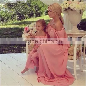 Family Matching Clothes Matching Mother And Daughter Dresses Striped Patchwork Dress New Fashion Family Look Girls Dress thumbnail-1