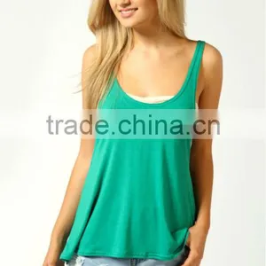 2013 Latest Design Cowl Back Drop Arm Sleeveless Girls Vest thumbnail-1