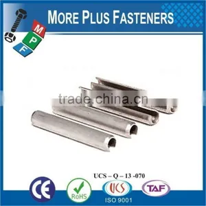 Made In Taiwan Slotted Spring Pin Stainless Steel Tension Standard Slotted Steel thumbnail-4