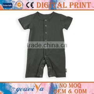 Custom Dyed Baby Organic Cotton Romper thumbnail-1