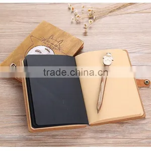 Writing Book My Neighbor Totoro Cartoon Wooden Birthday Gift Anime Notebook For Student thumbnail-2