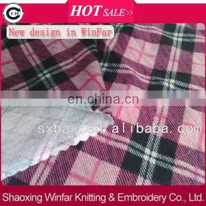 Shaoxing Made in China Polyester Check Pattern Different Types of Fabric Prints for Garment thumbnail-1